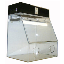 acrylic radio-iodine fume hoods, portable and vented, with filters