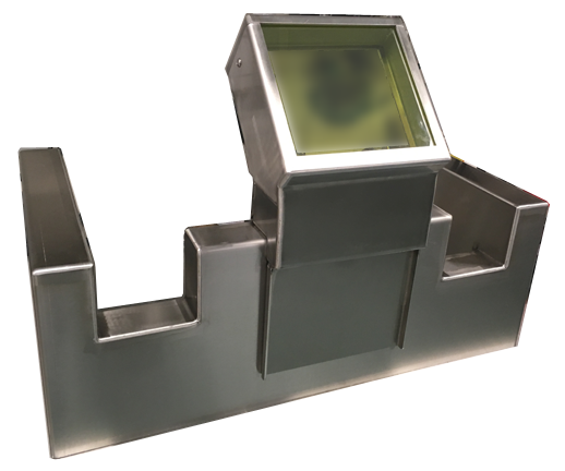 Custom L-block shield for high energy radiation