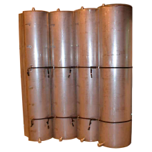 Water tank radiation shields fabricated with with aluminum plate often used in Nuclear power applications