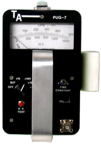 Pug-7 Analog Radiation Detector, with external probe - Click Image to Close